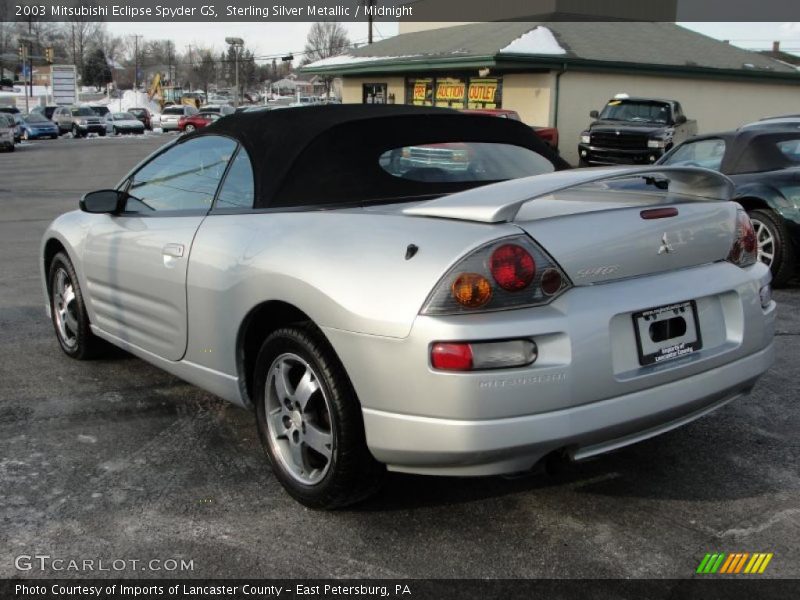 Sterling Silver Metallic / Midnight 2003 Mitsubishi Eclipse Spyder GS