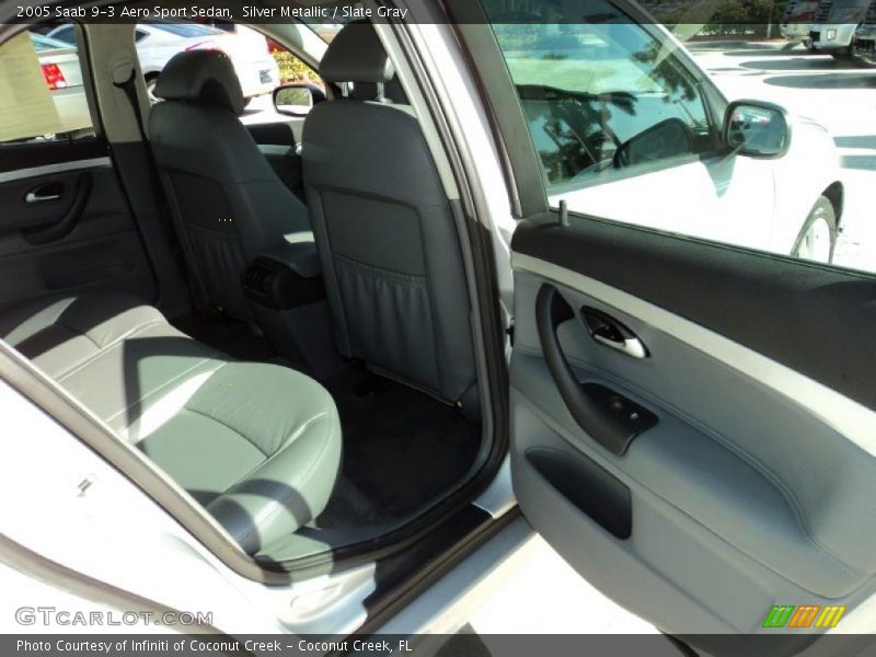 Silver Metallic / Slate Gray 2005 Saab 9-3 Aero Sport Sedan