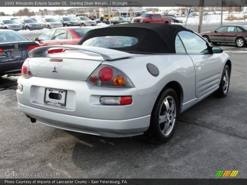 Sterling Silver Metallic / Midnight 2003 Mitsubishi Eclipse Spyder GS