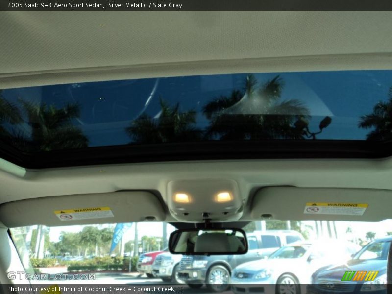 Silver Metallic / Slate Gray 2005 Saab 9-3 Aero Sport Sedan