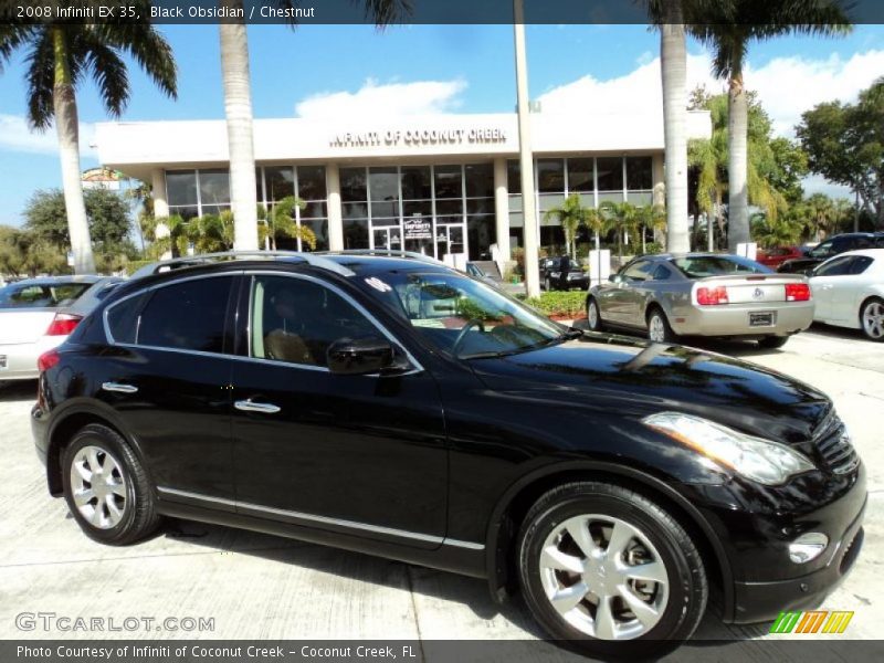 Black Obsidian / Chestnut 2008 Infiniti EX 35