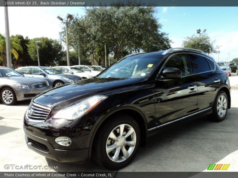 Black Obsidian / Chestnut 2008 Infiniti EX 35