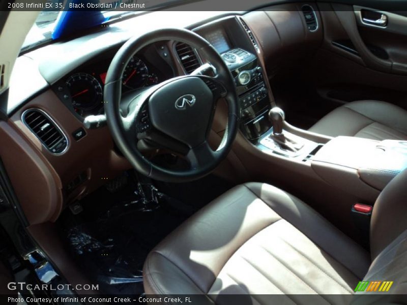 Black Obsidian / Chestnut 2008 Infiniti EX 35