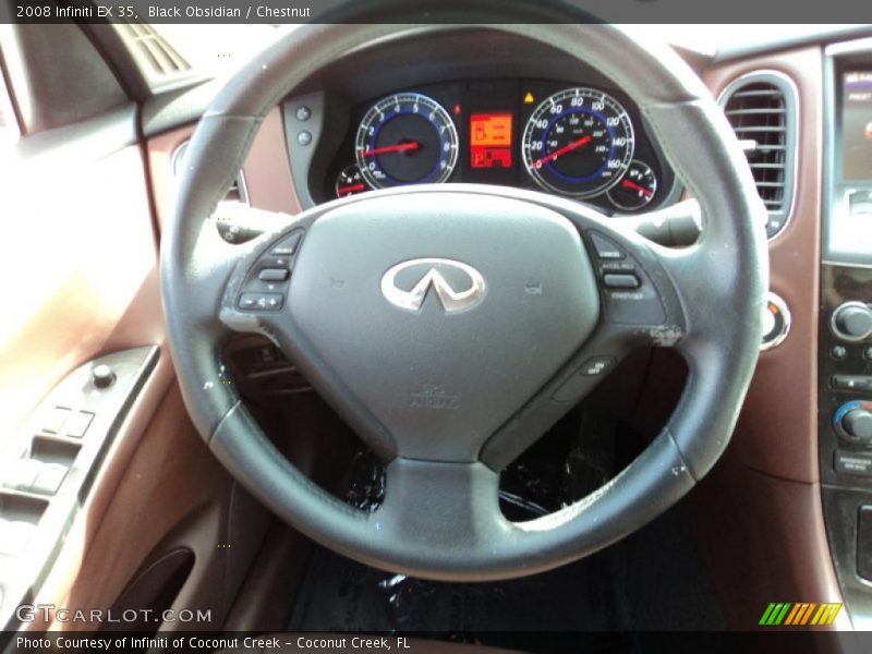 Black Obsidian / Chestnut 2008 Infiniti EX 35