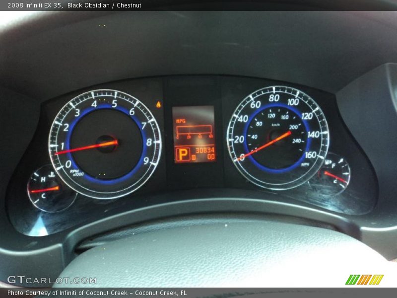 Black Obsidian / Chestnut 2008 Infiniti EX 35