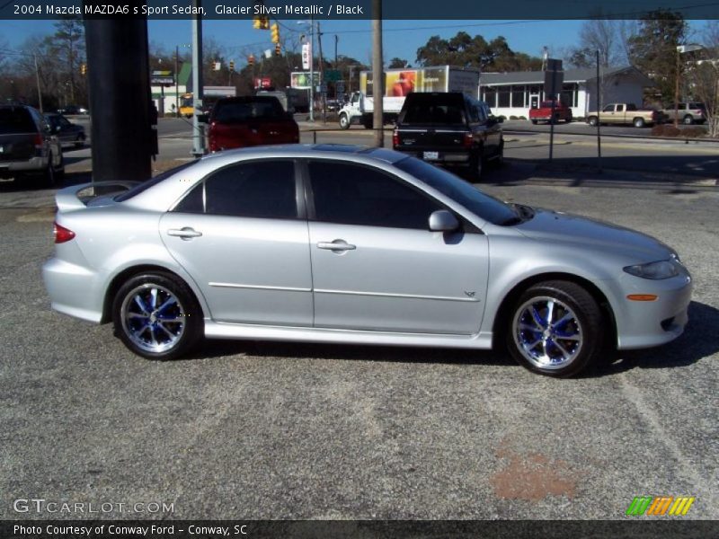 Glacier Silver Metallic / Black 2004 Mazda MAZDA6 s Sport Sedan