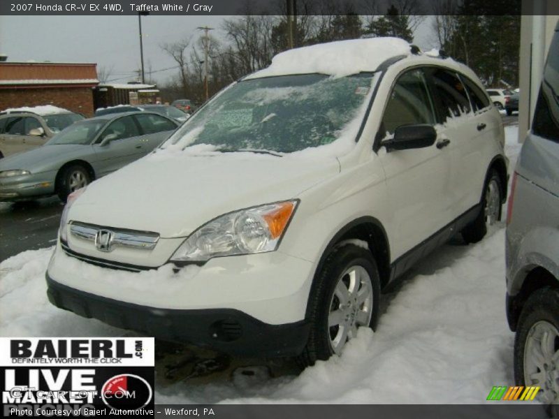 Taffeta White / Gray 2007 Honda CR-V EX 4WD