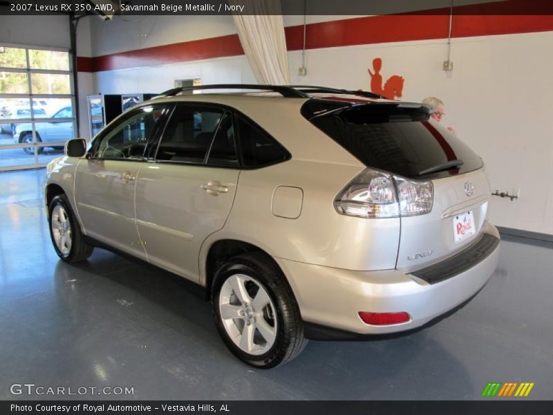 Savannah Beige Metallic / Ivory 2007 Lexus RX 350 AWD