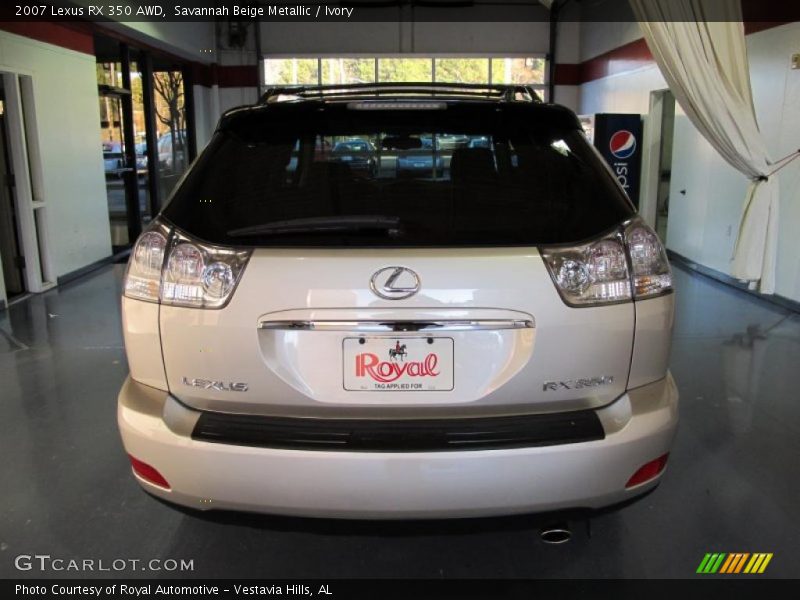 Savannah Beige Metallic / Ivory 2007 Lexus RX 350 AWD