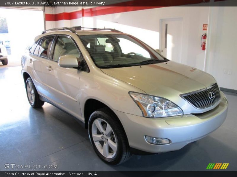 Savannah Beige Metallic / Ivory 2007 Lexus RX 350 AWD
