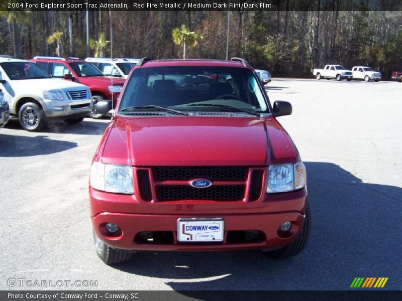 Red Fire Metallic / Medium Dark Flint/Dark Flint 2004 Ford Explorer Sport Trac Adrenalin