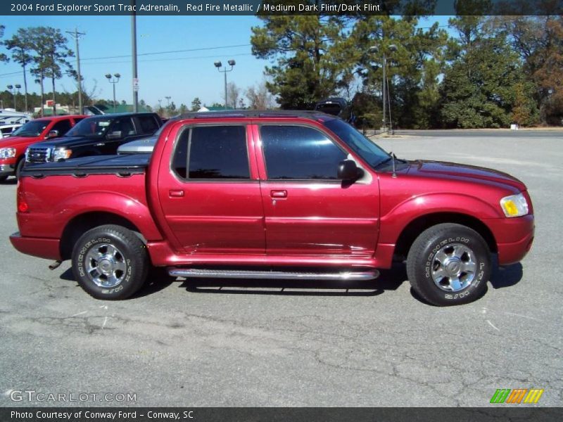 Red Fire Metallic / Medium Dark Flint/Dark Flint 2004 Ford Explorer Sport Trac Adrenalin