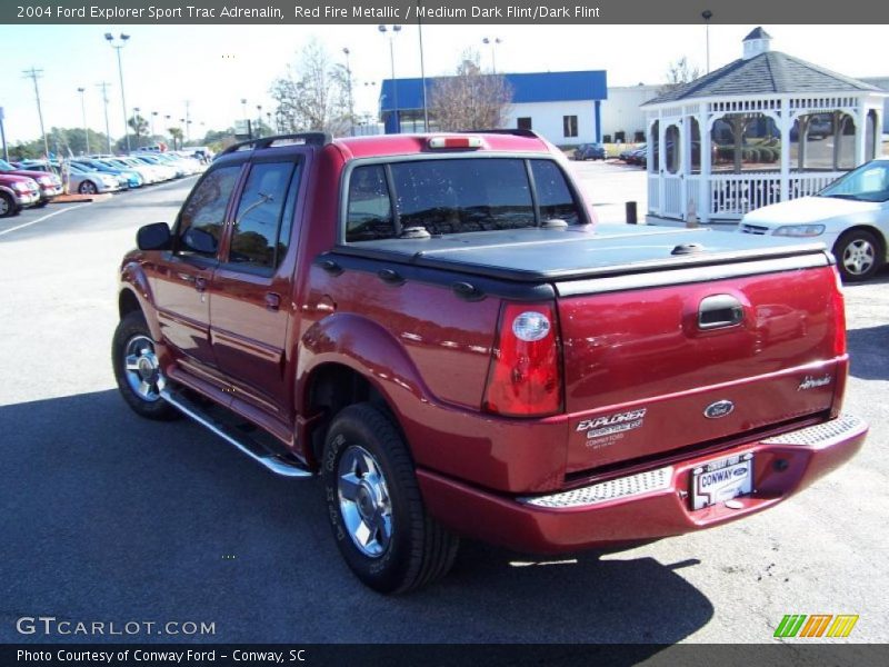 Red Fire Metallic / Medium Dark Flint/Dark Flint 2004 Ford Explorer Sport Trac Adrenalin