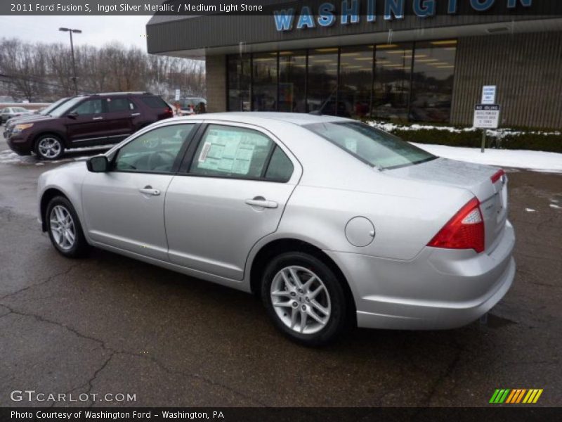 Ingot Silver Metallic / Medium Light Stone 2011 Ford Fusion S