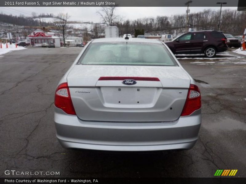 Ingot Silver Metallic / Medium Light Stone 2011 Ford Fusion S