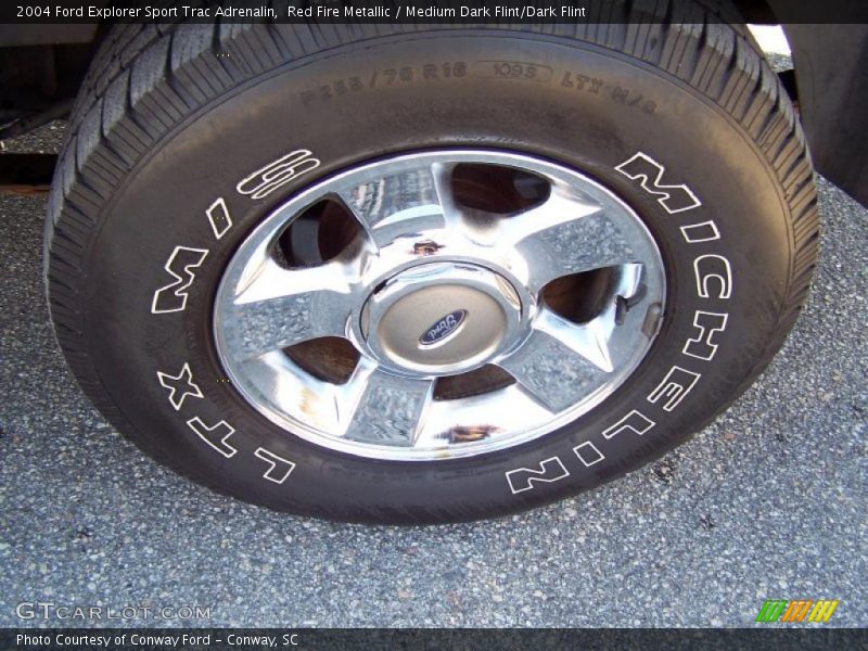 Red Fire Metallic / Medium Dark Flint/Dark Flint 2004 Ford Explorer Sport Trac Adrenalin
