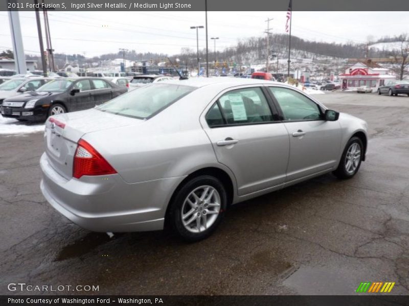 Ingot Silver Metallic / Medium Light Stone 2011 Ford Fusion S