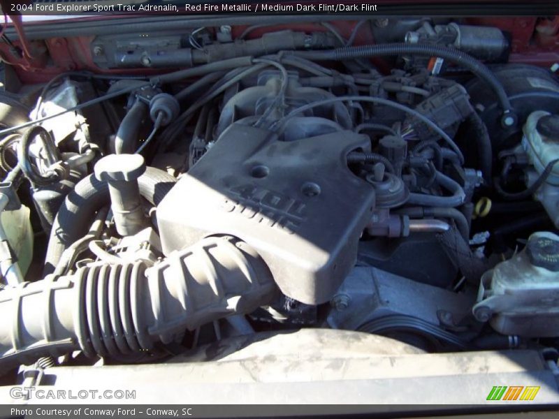 Red Fire Metallic / Medium Dark Flint/Dark Flint 2004 Ford Explorer Sport Trac Adrenalin