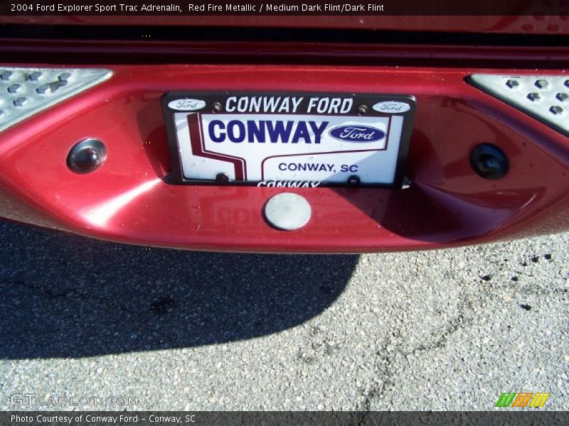 Red Fire Metallic / Medium Dark Flint/Dark Flint 2004 Ford Explorer Sport Trac Adrenalin