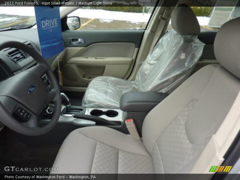Ingot Silver Metallic / Medium Light Stone 2011 Ford Fusion S
