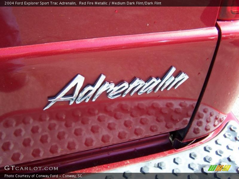 Red Fire Metallic / Medium Dark Flint/Dark Flint 2004 Ford Explorer Sport Trac Adrenalin