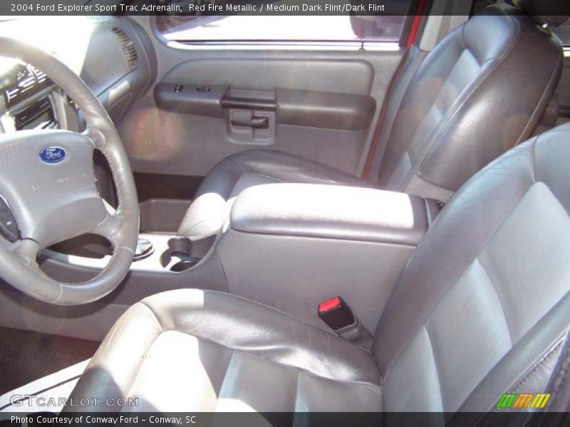 Red Fire Metallic / Medium Dark Flint/Dark Flint 2004 Ford Explorer Sport Trac Adrenalin