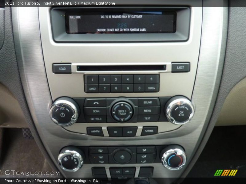 Ingot Silver Metallic / Medium Light Stone 2011 Ford Fusion S