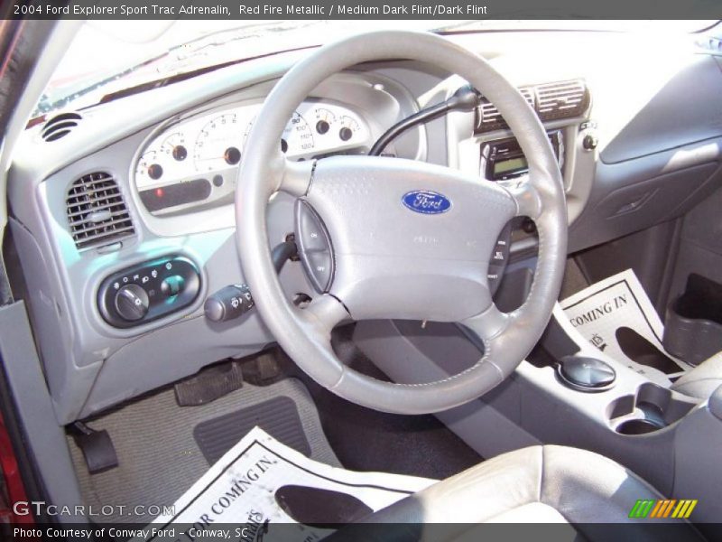 Red Fire Metallic / Medium Dark Flint/Dark Flint 2004 Ford Explorer Sport Trac Adrenalin