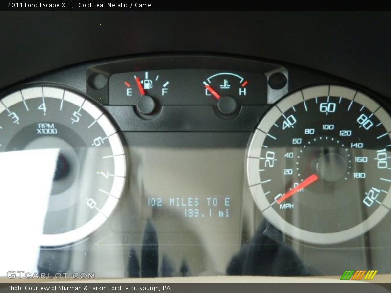 Gold Leaf Metallic / Camel 2011 Ford Escape XLT