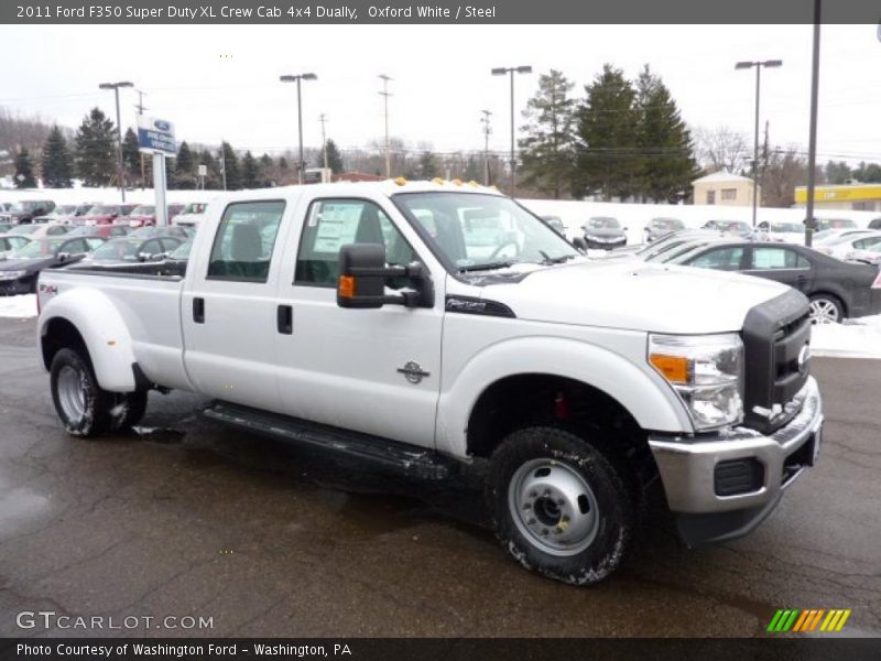 Oxford White / Steel 2011 Ford F350 Super Duty XL Crew Cab 4x4 Dually