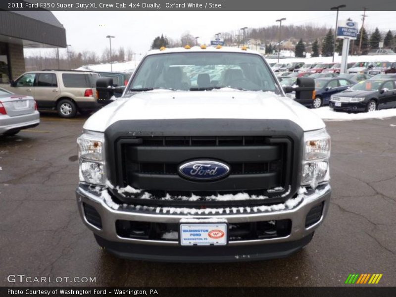Oxford White / Steel 2011 Ford F350 Super Duty XL Crew Cab 4x4 Dually