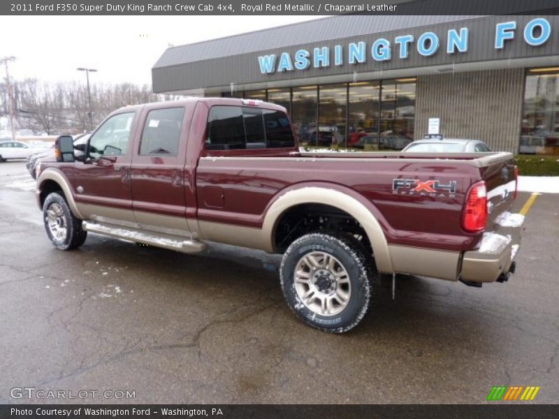 Royal Red Metallic / Chaparral Leather 2011 Ford F350 Super Duty King Ranch Crew Cab 4x4