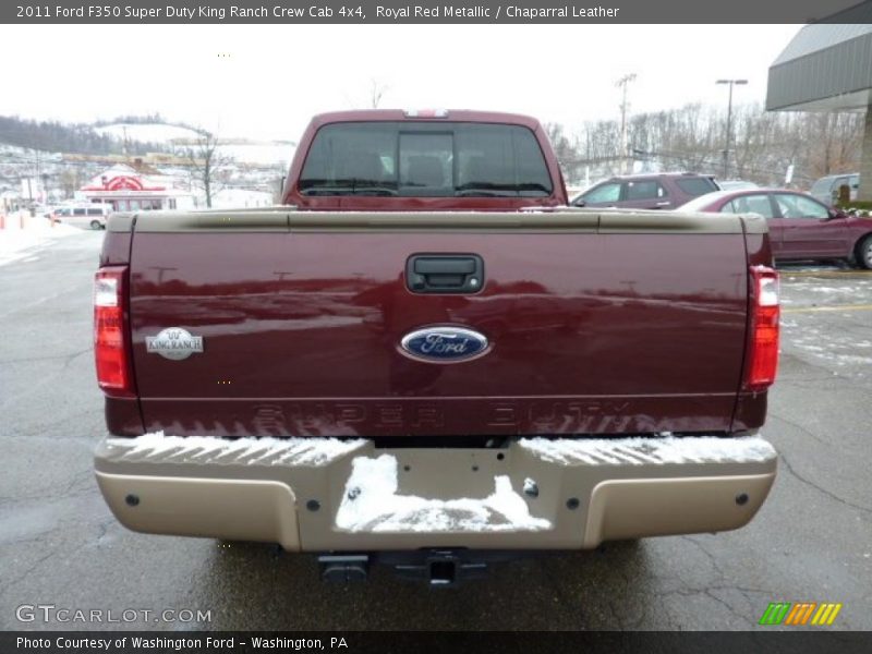 Royal Red Metallic / Chaparral Leather 2011 Ford F350 Super Duty King Ranch Crew Cab 4x4