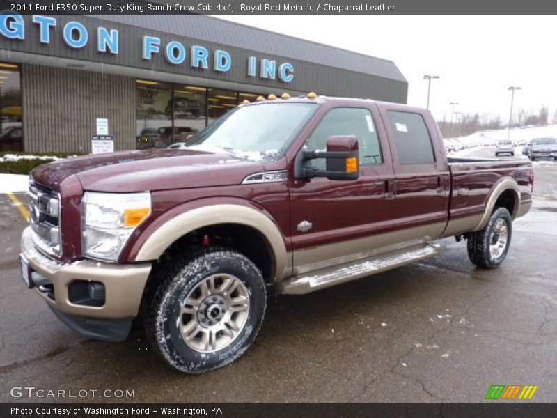 Royal Red Metallic / Chaparral Leather 2011 Ford F350 Super Duty King Ranch Crew Cab 4x4