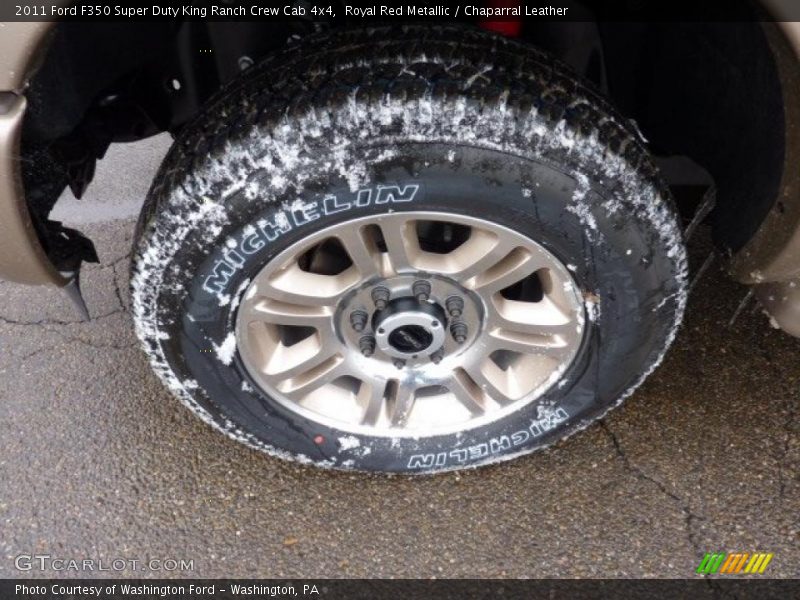 Royal Red Metallic / Chaparral Leather 2011 Ford F350 Super Duty King Ranch Crew Cab 4x4