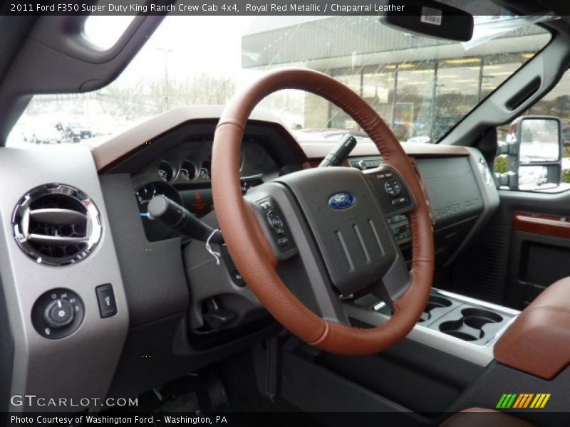 Royal Red Metallic / Chaparral Leather 2011 Ford F350 Super Duty King Ranch Crew Cab 4x4