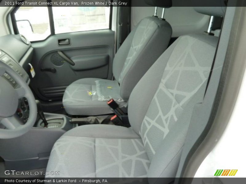  2011 Transit Connect XL Cargo Van Dark Grey Interior