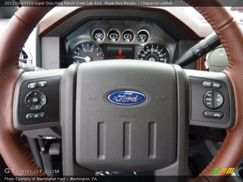 Royal Red Metallic / Chaparral Leather 2011 Ford F350 Super Duty King Ranch Crew Cab 4x4