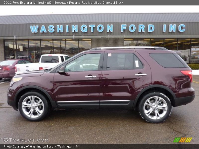 Bordeaux Reserve Red Metallic / Charcoal Black 2011 Ford Explorer Limited 4WD
