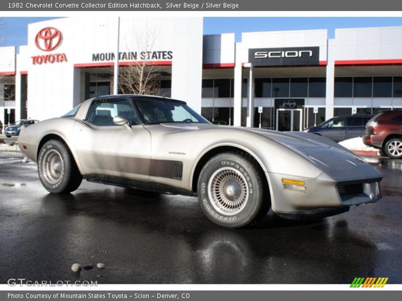  1982 Corvette Collector Edition Hatchback Silver Beige