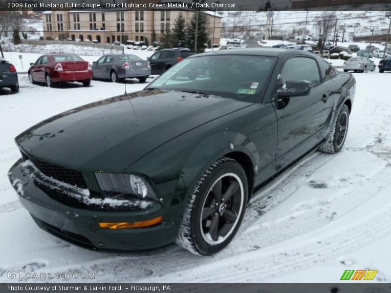 Dark Highland Green Metallic / Dark Charcoal 2009 Ford Mustang Bullitt Coupe