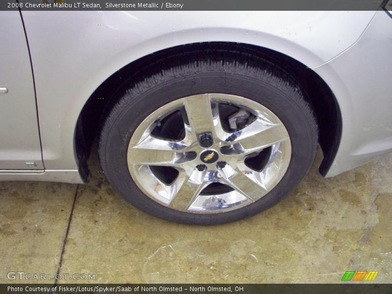 Silverstone Metallic / Ebony 2008 Chevrolet Malibu LT Sedan