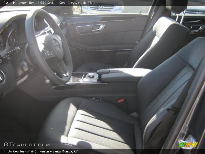 Steel Grey Metallic / Black 2011 Mercedes-Benz E 550 Sedan