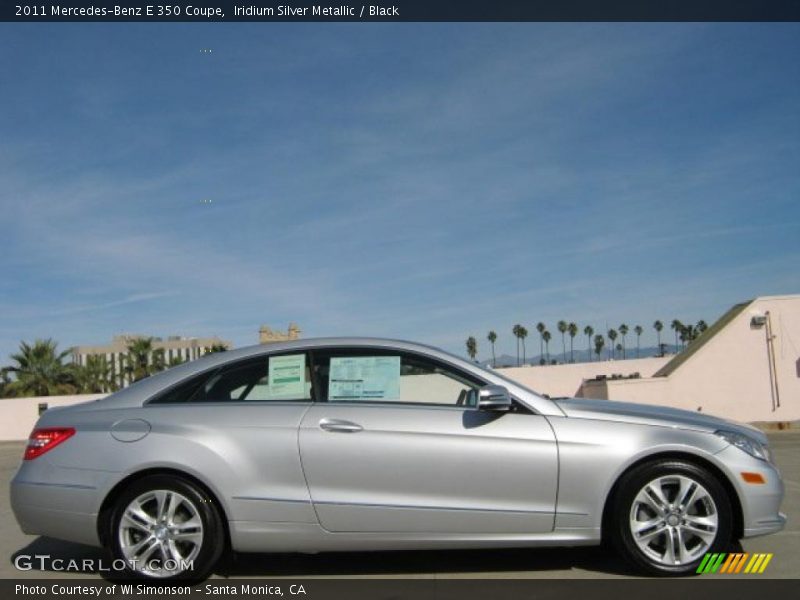 Iridium Silver Metallic / Black 2011 Mercedes-Benz E 350 Coupe