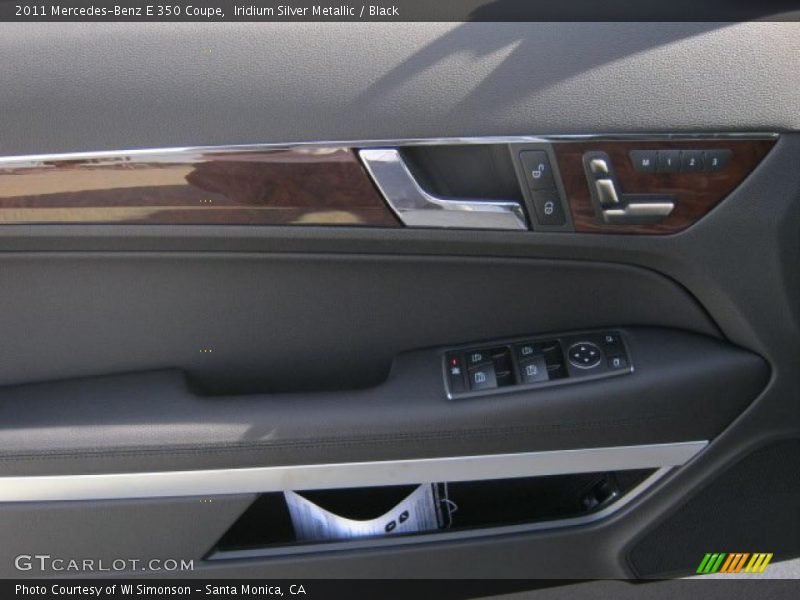Iridium Silver Metallic / Black 2011 Mercedes-Benz E 350 Coupe