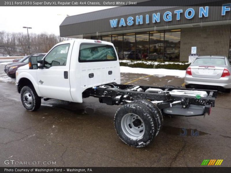 Oxford White / Steel 2011 Ford F350 Super Duty XL Regular Cab 4x4 Chassis