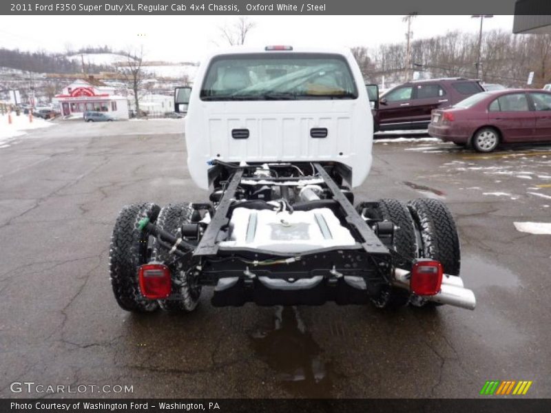 Oxford White / Steel 2011 Ford F350 Super Duty XL Regular Cab 4x4 Chassis