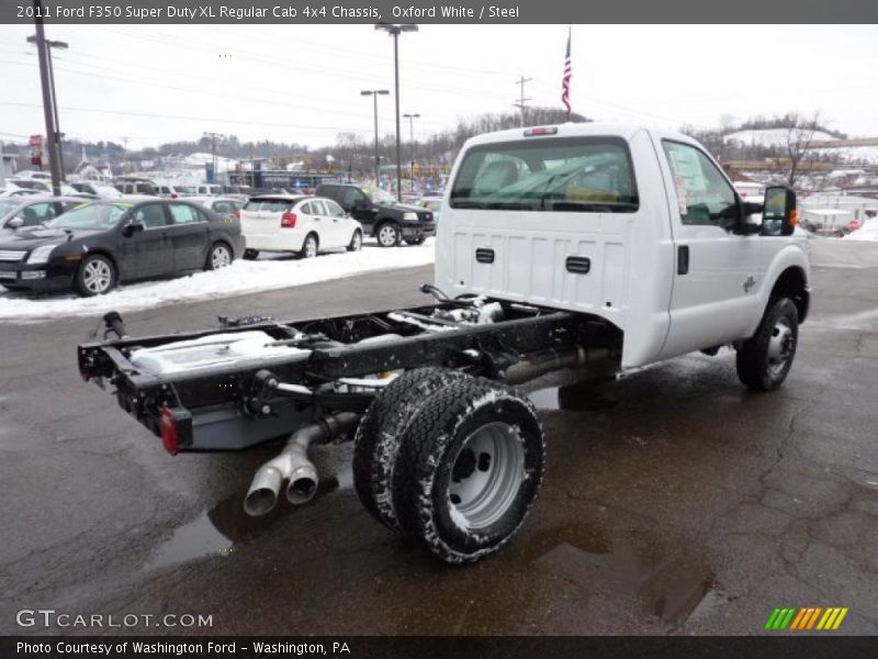 Oxford White / Steel 2011 Ford F350 Super Duty XL Regular Cab 4x4 Chassis