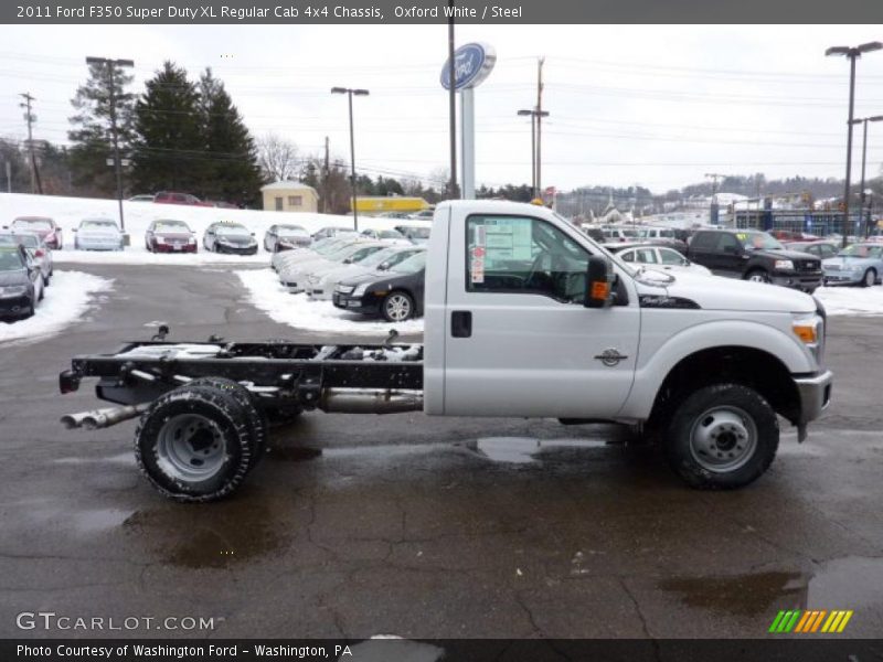 Oxford White / Steel 2011 Ford F350 Super Duty XL Regular Cab 4x4 Chassis