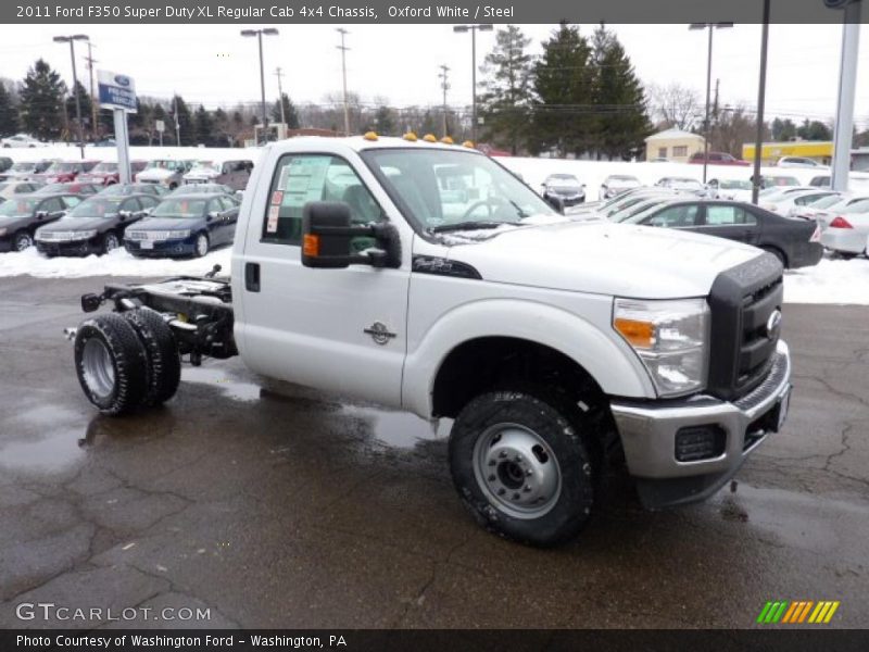Oxford White / Steel 2011 Ford F350 Super Duty XL Regular Cab 4x4 Chassis